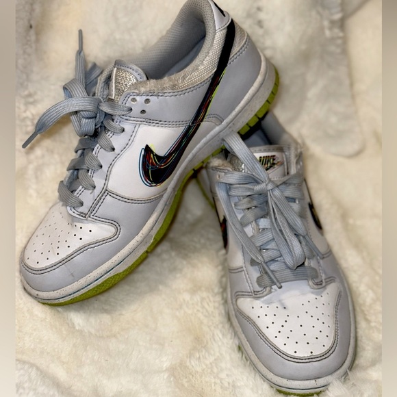 Nike Dunk Low 3D Swoosh Grey (GS) Size 4.Y - Picture 1 of 16
